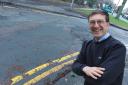 Colchester's St Anne's and St John's ward councillor Paul Smith (pictured) has hit out at Essex County Council's highways department over the state of the road