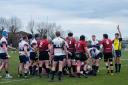 Winning run - Colchester Rugby Club (red shirts) take on CS Stags Picture: SAM BARCLAY PHOTOGRAPHY
