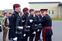 Ready - The Parachute Regiment received a visit from the master tailor and Colonel of the infantry ahead of the King's coronation
