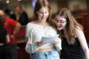 Students pick up their A Level results. Picture: PA
