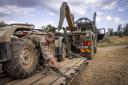 Training - the 13th Air Assault Support Regiment, load up quad bikes to brought forward for the battle group front line troops during Exercise Haraka Storm, Kenya, on the 14th of July 2023. 

The British Army’s global response force has tested its