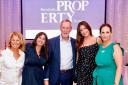 Thank you - Lisa Snowdon (second right) attended Beresfords' fundraising event