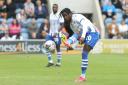 Setback - Colchester United midfielder Jay Mingi was forced off with a hamstring injury in his side's 1-0 win over Peterborough United, in the EFL Trophy