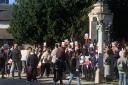 Rally - A protest was held outside Colchester's Castle Park yesterday