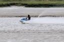 Fined - a jet ski rider riding along the River Colne during a previous unrelated incident