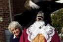 Impressive – Judy Alden spends hours putting together the Guy Fawkes effigy
