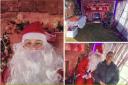 Controversy - The female Father Christmas sat in the Shrub End Market's grotto