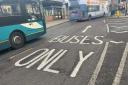 Restrictions - 'bus only' markings in Osborne Street