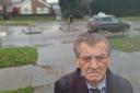 Unhappy - county councillor Dave Harris in Mersea Road