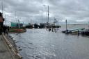 Flooded - the festival would be held at the shipyard in Coast Road