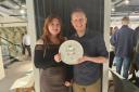 Proud - pastry chef Ruby White and chef and owner Paul Wendholt with their rosette award
