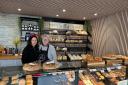 Happy -  staff Tetiana Gazda and Karen Timms inside the new bakery in Marks Tey