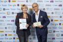 Prize - Colchester's Kerrie Masters and former Dragon's Den star Theo Paphitis