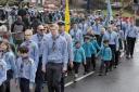 March - Some of the assembled scout groups in 2019