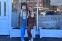 Team - Jasmin Lancaster and Eleanor Brownsdon outside their new salon