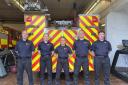 Recruits - Steve, Chloe, Ann-Marie, Joe and Clark joined Essex Fire and Rescue Service as on-call firefighters