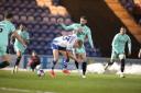 Battling act - Colchester United midfielder Cameron McGeehan battles for possession during his side's 2-1 defeat to Stockport County