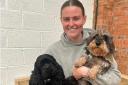 Proud - April Time founder April Scarth with two adorable dogs