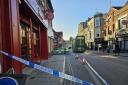 Scene - a police cordon was put in place following the incident in January