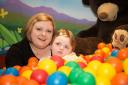 Little Ruby Sparrow with mum Laura - one of the many youngsters to benefit from Children in Need
