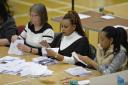 Counters - three women count votes in Leisure World