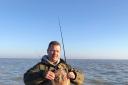 Bumper catch: Paul Elvin with his 15lb.5oz thornback ray, caught from the Mersea charter boat Eastern Promise.