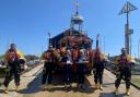 Tireless service - Marica Frost (centre left) and Angie Butcher (centre right) are joined by volunteer crew Picture: RNLI WEST MERSEA/LPO