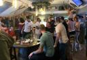 Celebrations as England win against Germany in euro2020 in the Drapers in Earls Colne