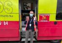 Volunteer - Ryan Doggett of Community360 with the vaccination bus