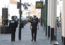 Look out - police patrol Colchester High Street as concerns remain about shoplifting in the city centre