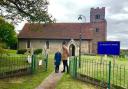 Appeal for help - vicar Sue Howlett and Sam Lees, outside St Andrew’s Church, Greenstead