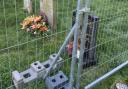 No access - a fence has been placed on Jen Baker’s family graves