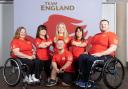 Call-up - Zoe Newson (second from right) will compete for Team England in the Para Powerlifting event at the Commonwealth Games, this summer Picture: SAM MELLISH/TEAM ENGLAND