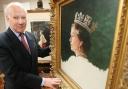 The 1992 portrait of the Queen, painted by royal artist Richard Stone over six sittings, has been used widely as part of the national and international coverage of the Queen's death
