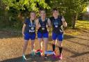 Heidi, Holly and Nicola are taking on the marathon tied together