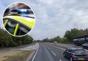 Fined - the driver joined the A12 at Ardleigh