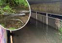Obstructions - Both a smashed railing and severe flooding has left the popular route out of action.