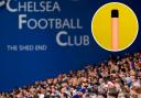 Missile - Samuel Wilding, 19, threw a vape towards the pitch from the crowd at Stamford Bridge