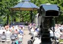 On screen – there were about nine cameras which got different angles of the crowd at the Castle Park bandstand