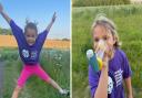 Energetic - 6-year-old runner, Avaya, raised over £1,000 for GOSH