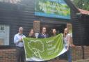 Proud – Colchester Council's park rangers mark the retaining of Green Flag status for four open spaces