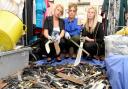Shocking - some of the weapons handed in during a previous knife amnesty in Clacton