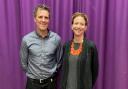 Rivals - James Cracknell and Pam Cox met for the first time at Colchester Engagement and Next Steps' annual general meeting
