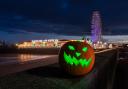 Landmark - a pumpkin at Clacton Pier