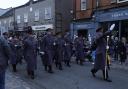 The Remembrance Sunday parade in Colchester