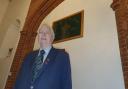 Proud - Colchester High Steward Sir Bob Russell, who purchased the flag at auction