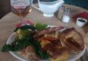Roast - A generous 'XL' Sunday roast served with a must-have Cruzcampo pint