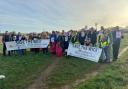 Litter pick - volunteers protested against the sale of Middlewick Ranges