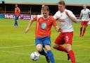 Ball work: Charlie Strutton in action during his time at Braintree Town.
