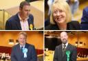 Controversial - Colchester Council party leaders (clockwise) Martin Goss Liberal Democrats, Julie Young Labour, Richard Kirkby-Taylor Greens, and Paul Dundas Conservative